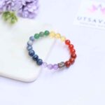 Seven Chakra Bracelet with Buddha Head bead