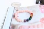 Seven Chakra - Crystal Rose Quartz Bracelet