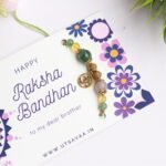 Om Rakhi for brother. crystal rakhi